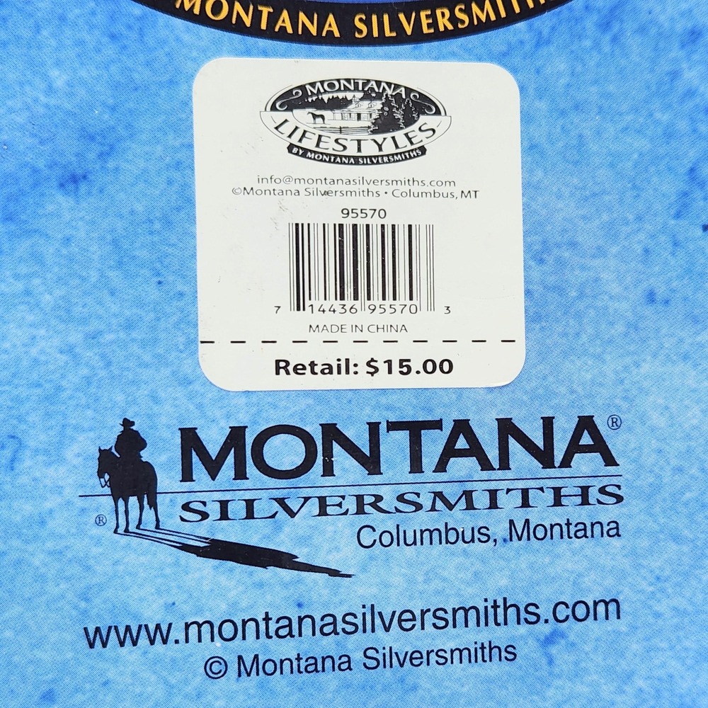 Lot of 7 Montana Lifestyles Barbed Wire Ornaments 6 Pc. Silver Western Christmas - Picture 8 of 9